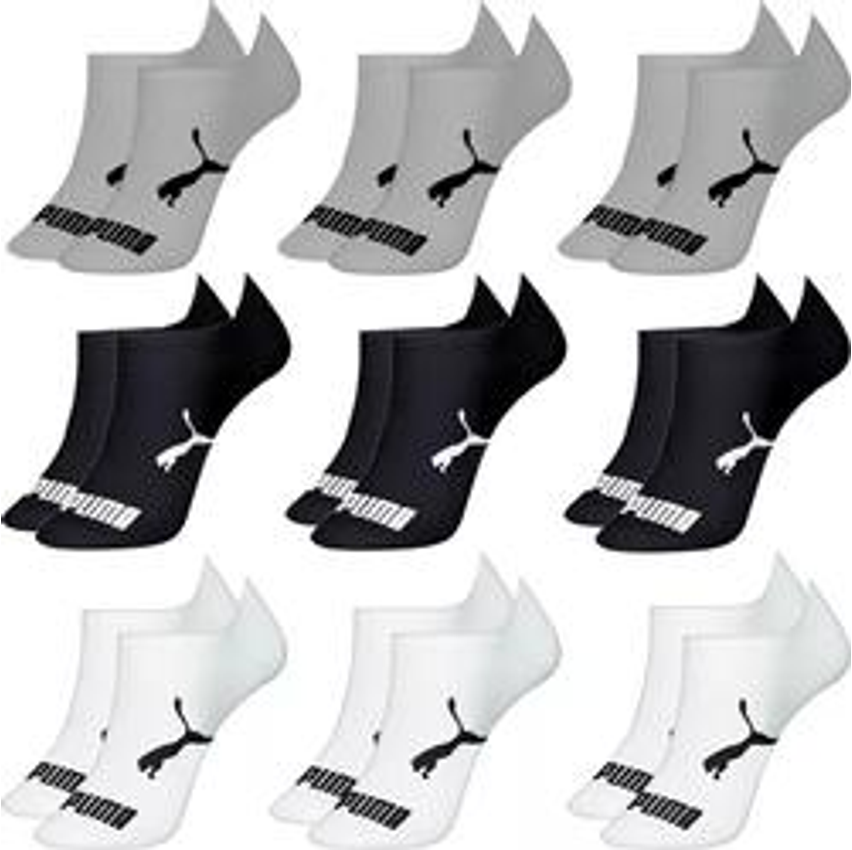 Kit 9 Pares Meias Puma Sapatilha Cano Baixo Original Algodão