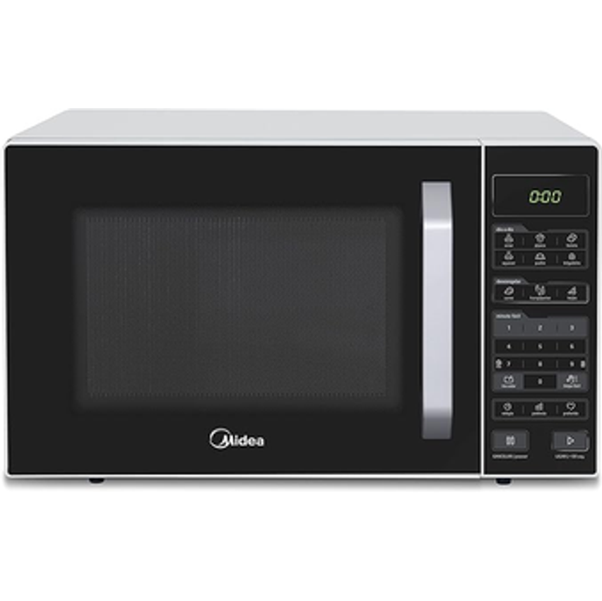 Forno Micro-ondas 35l Branco E Preto Midea 127v Mxsa35p1