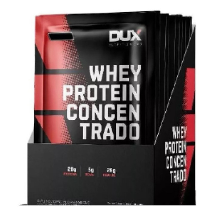 Whey Protein Concentrado Sachê 30g Doce De Leite 10un Dux