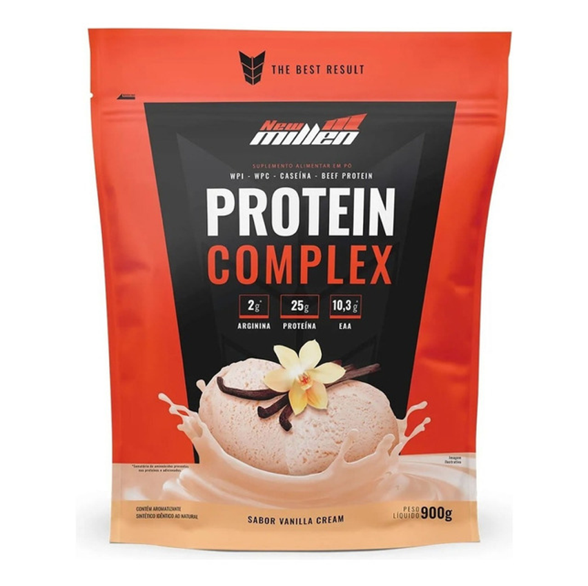Suplemento En Pó New Millen Premium Proteínas Sabor Baunilha X 900g