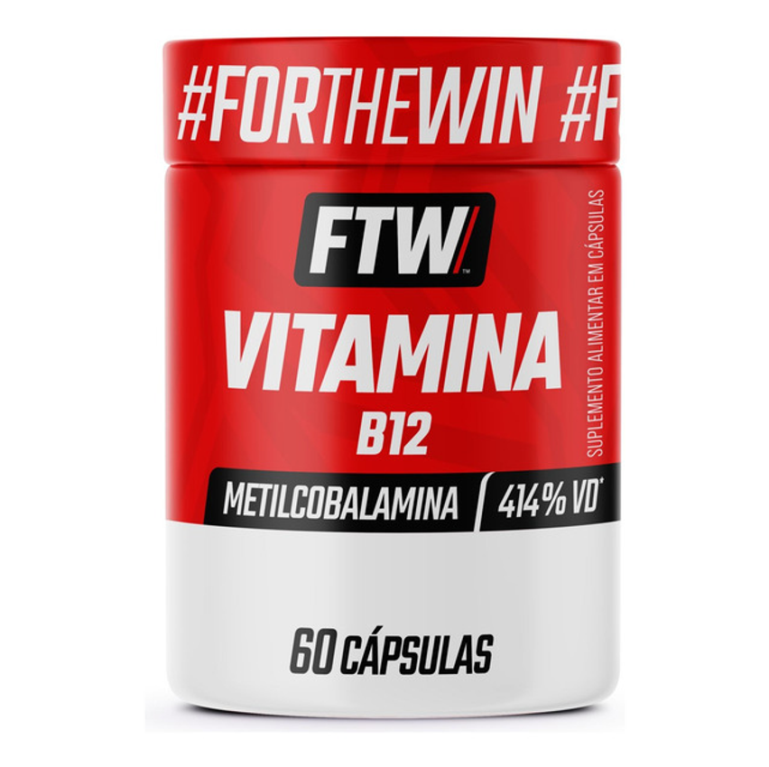 Vitamina B12 Meticobalamina 60 Cápsulas Ftw