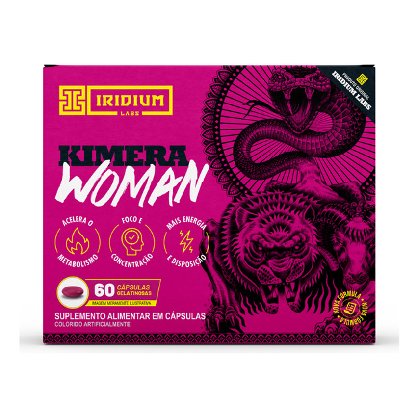 Kimera Woman 60 Caps Termogênico Feminino Iridium Labs Sabor Sem Sabor