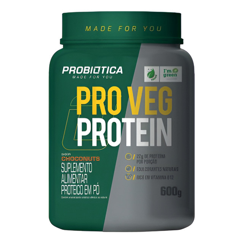Whey Protein Isolado Vegano Pro Veg 600g Choconut Probiotica