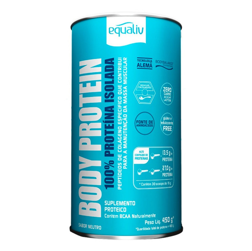 Body Protein Equaliv 450g Neutro. Sabor Neutro