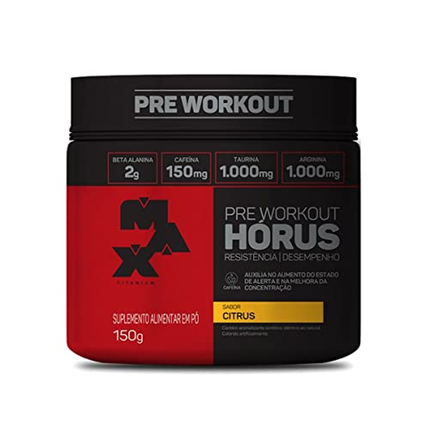 Max Titanium Hórus Pre Workout - 150G Citrus -