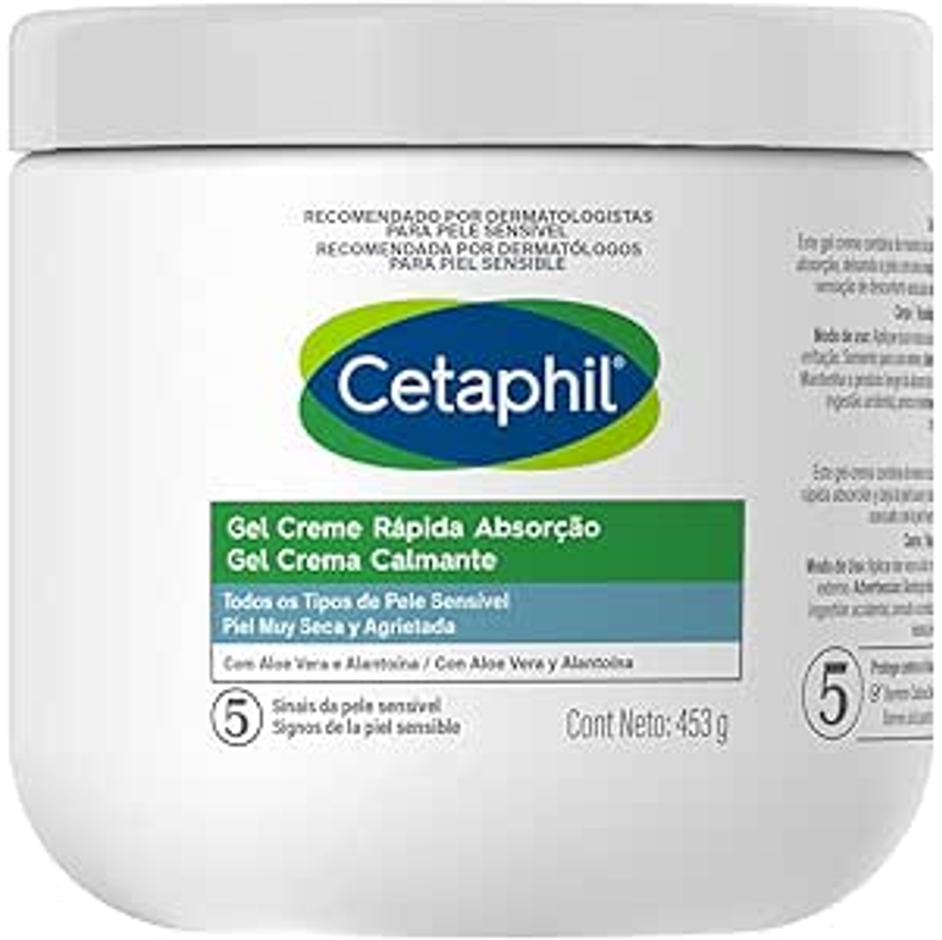 Cetaphil Gel Creme Rápida Absorção Com Aloe Vera 453g