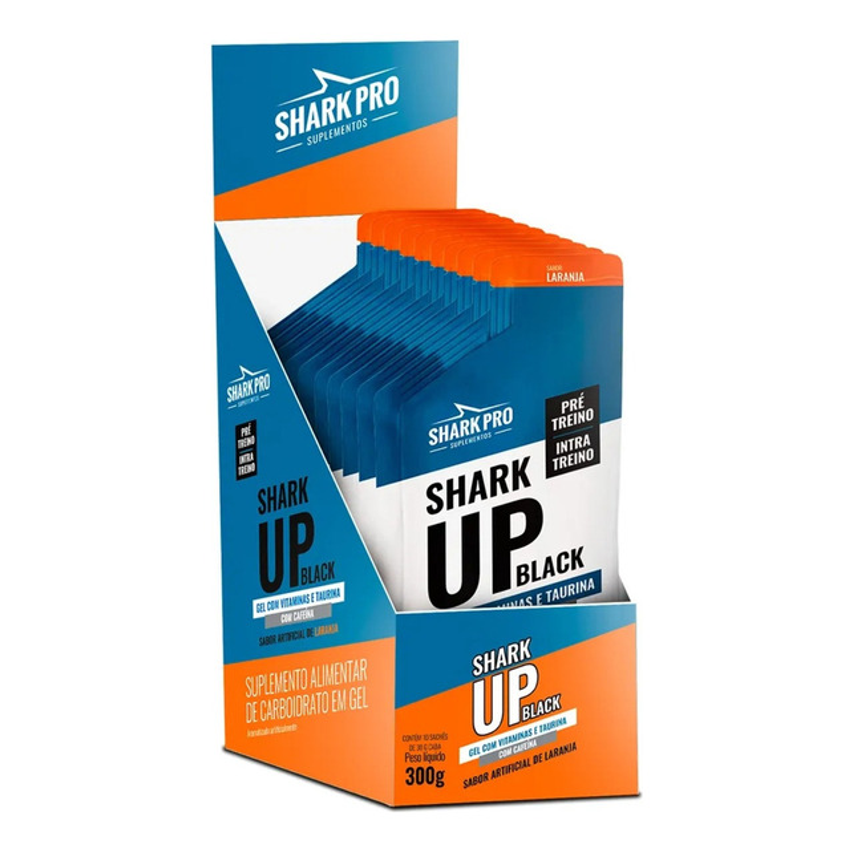 Shark-up Black Gel C/10 De 30g Shark Pro Sabor Laranja