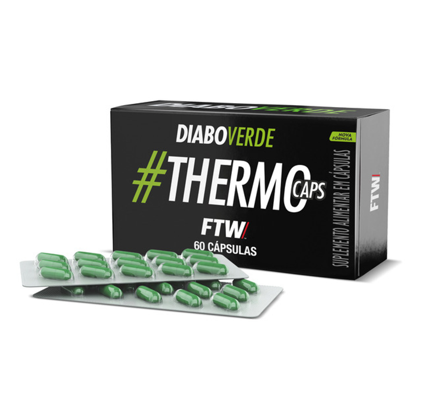 Termogenico Thermocaps 200mg 60caps Ftw - Diabo Verde