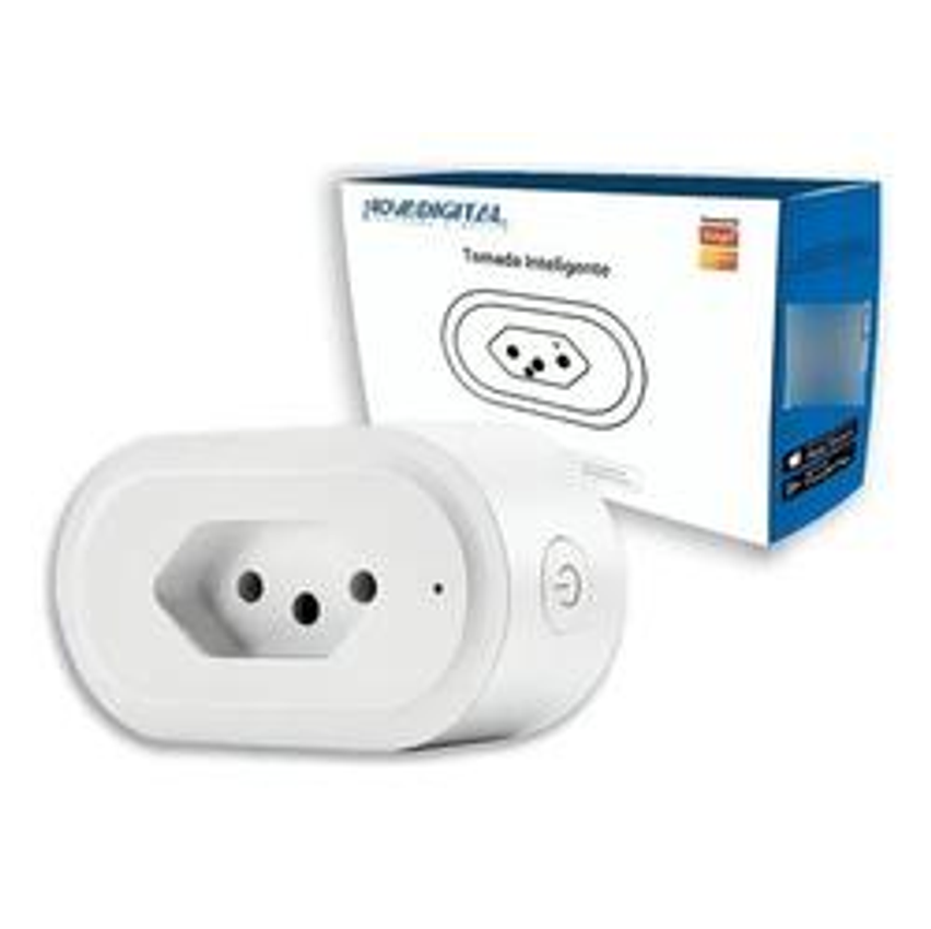 Tomada Inteligente Wi-fi Sobrepor 16A NovaDigital TW-BR Compatível com Google Home e Alexa Automação Tuya e Smart Life Bivolt 110v/220v