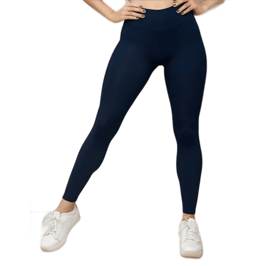 Kit 3 Calças Feminina Legging Grossa Para Academia Cós Alto