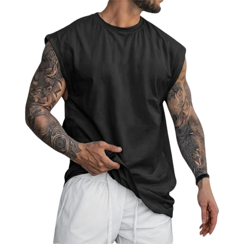 Camiseta Regata Oversized Masculina Streetwear Sport Cavada