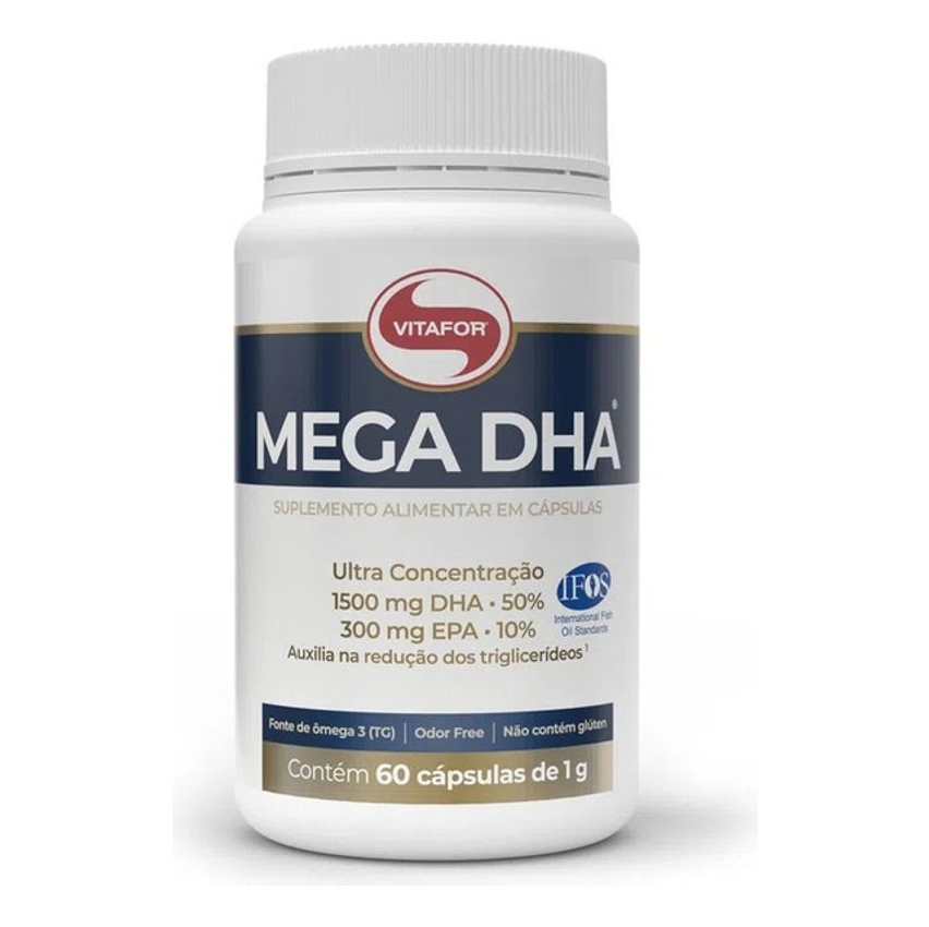 Ômega 3 Mega Dha 60 Caps - 1500mg Dha 300mg Epa - Vitafor