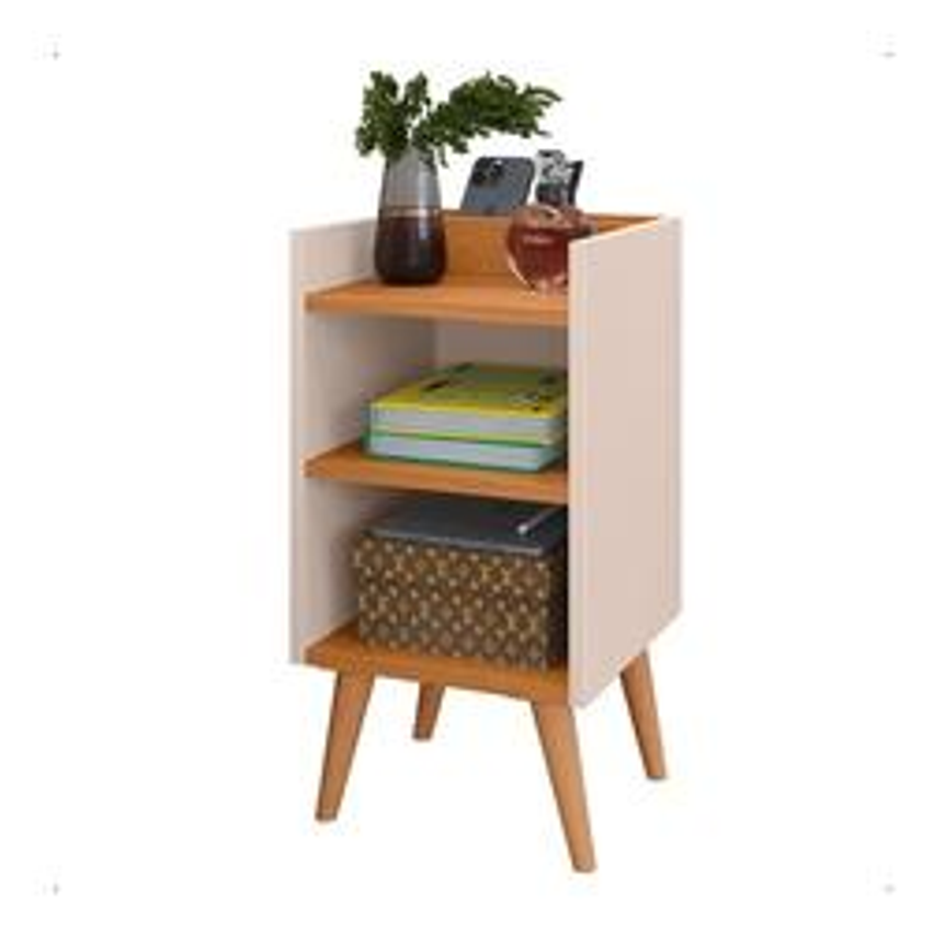 Criado Mudor P/ Cama Box Compacto C/ Prateleira Max