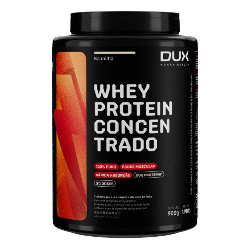 Dux Nutrition Whey Protein Concentrado Pote 900 G Sabor Baunilha