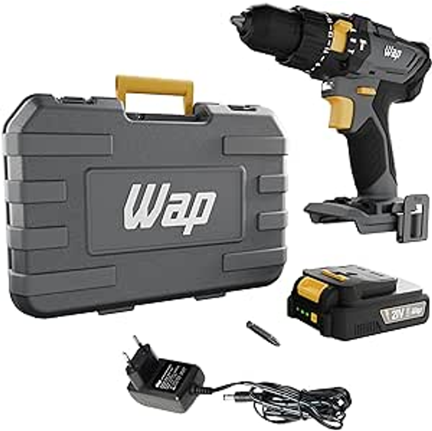 Furadeira e Parafusadeira de Impacto WAP a Bateria 1500 mAh com Maleta K21 ID01