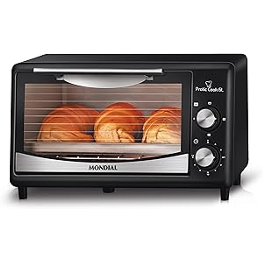 Forno Pratic Cook 6L, Mondial, Preto, 650W, 110V - FR-09