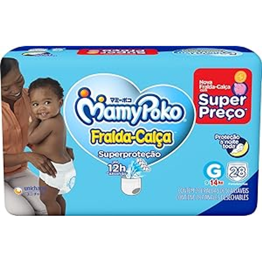 MamyPoko Fralda-Calça Superproteção G 28 Unidades