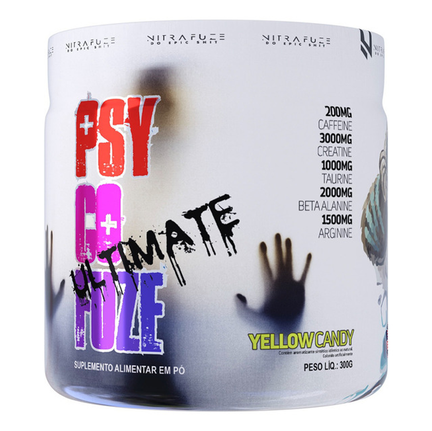 Suplemento Em Pó Psycofuze Ultimat Frutas Amarelas 300g Under Labz Sabor Yellow Candy