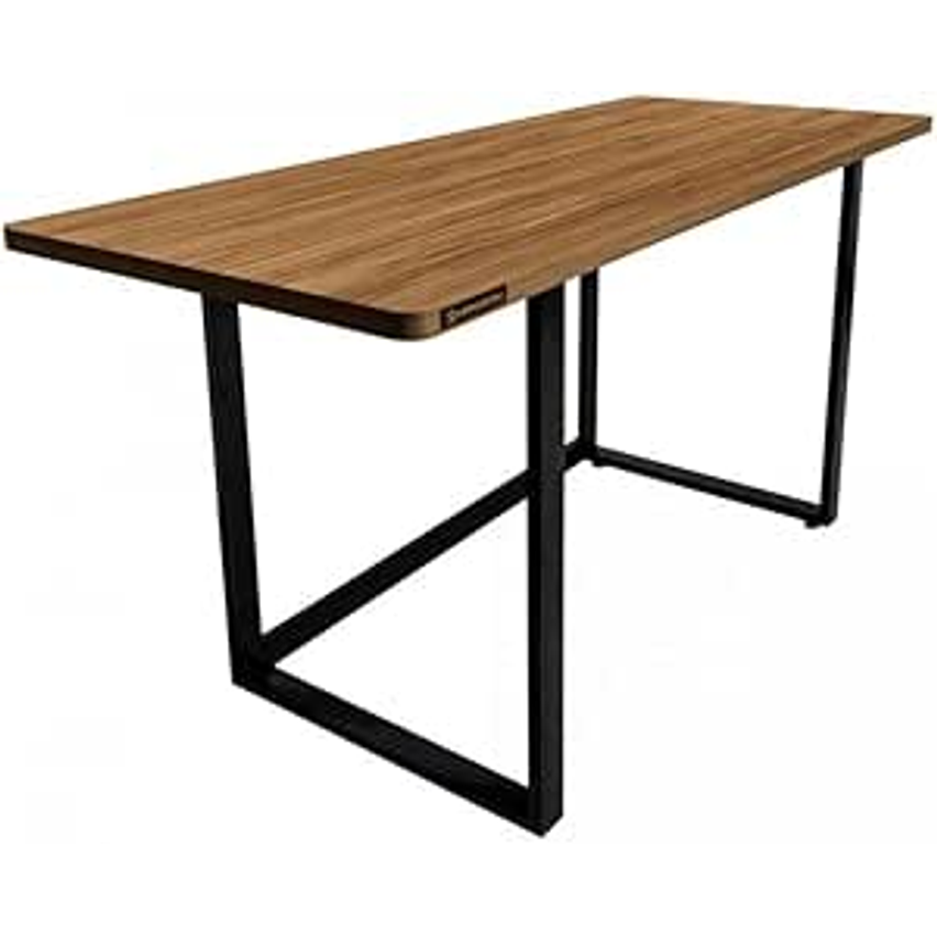 Hayonik, Mesa Para Escritório E Home Office, 1,50 M, Estilo Industrial, Suporta Até 150kg, Amêndola Rústica - Mho 1500,