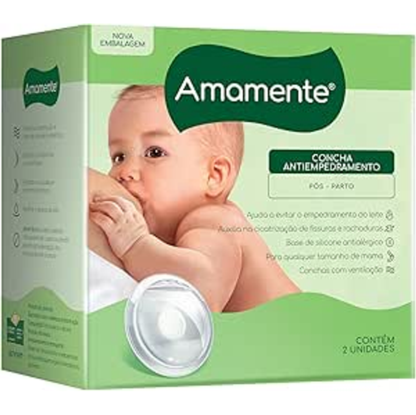 Amamente Concha Antiempedramento - Base Flexível (pós-parto) Amamente Pacote De 2