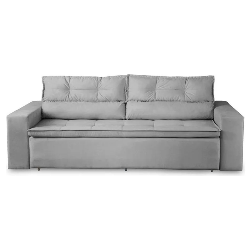 Sofá Retrátil Reclinável 3 Lugares C Molas 1,80m Vegas Suede