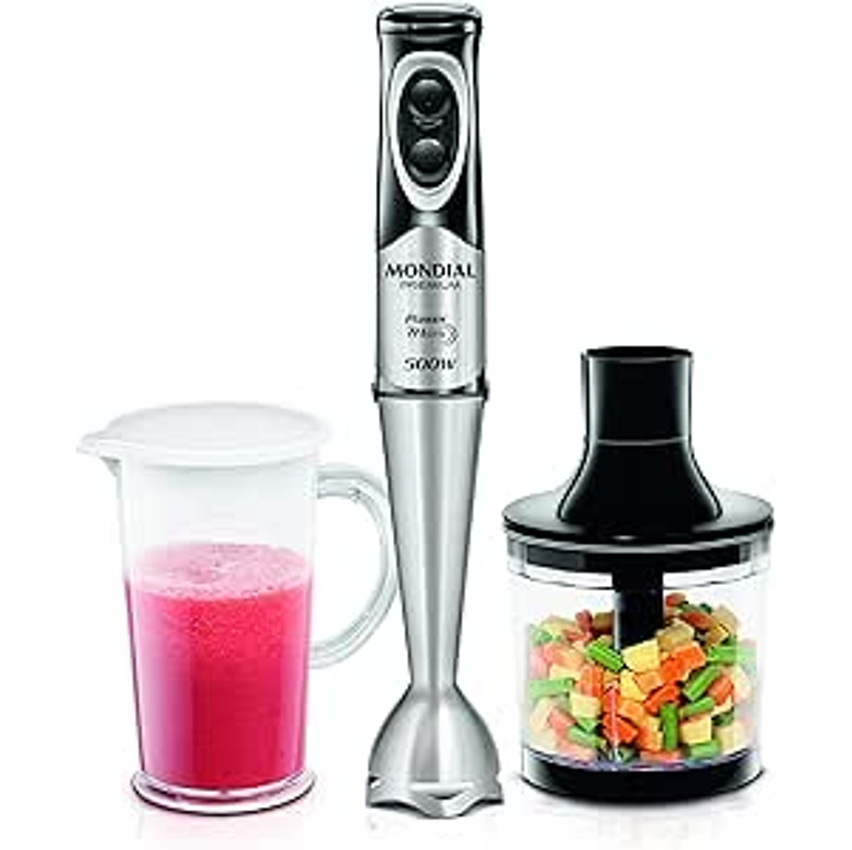 Power Mixer Premium, Mondial, Preto/Inox, 500W, 110V - M-07