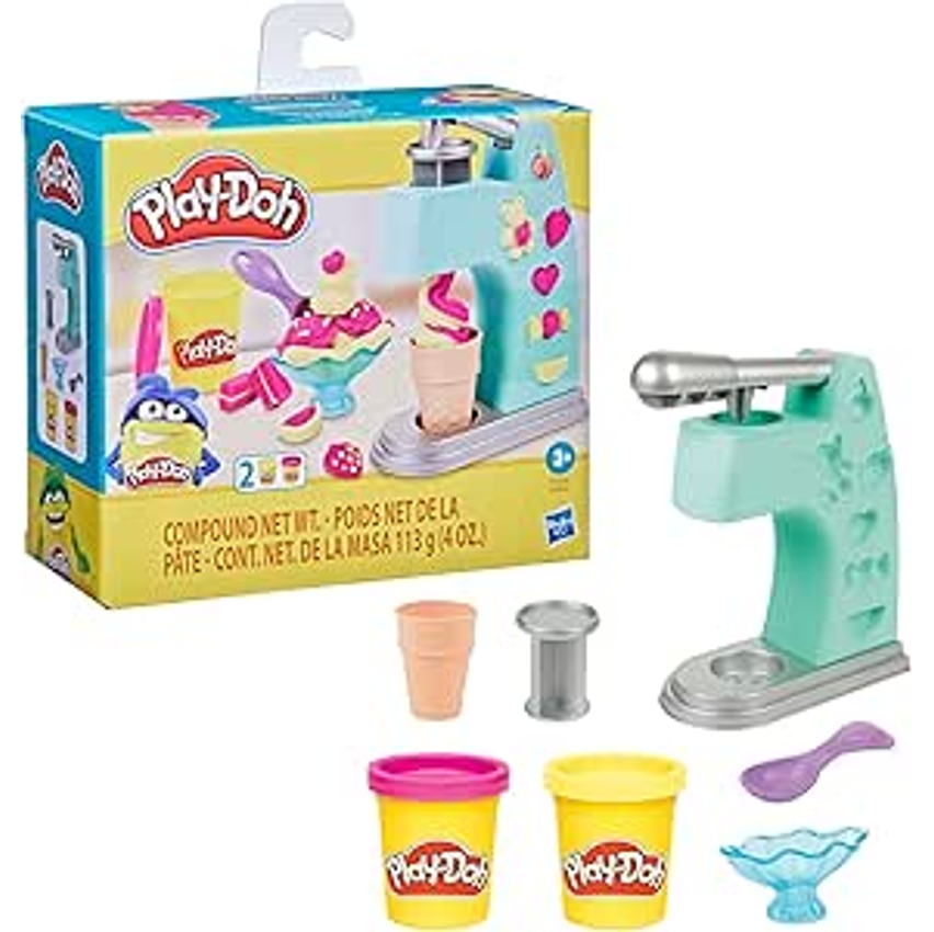 Play-Doh, Massinha Mini Sorveteria Divertida, Cores variadas