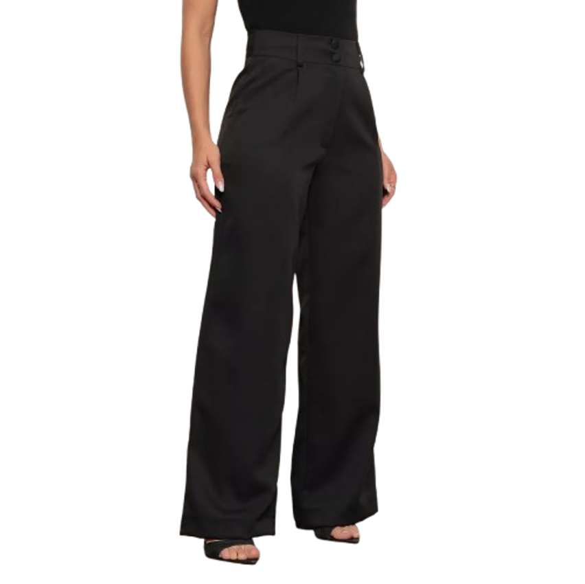 Calça Feminina Social Alfaiataria Pantalona Versatil Premium