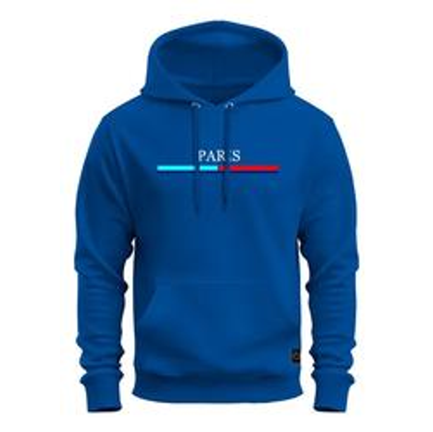 Moletom Canguru Premium Estampado Algodão Paris Tira