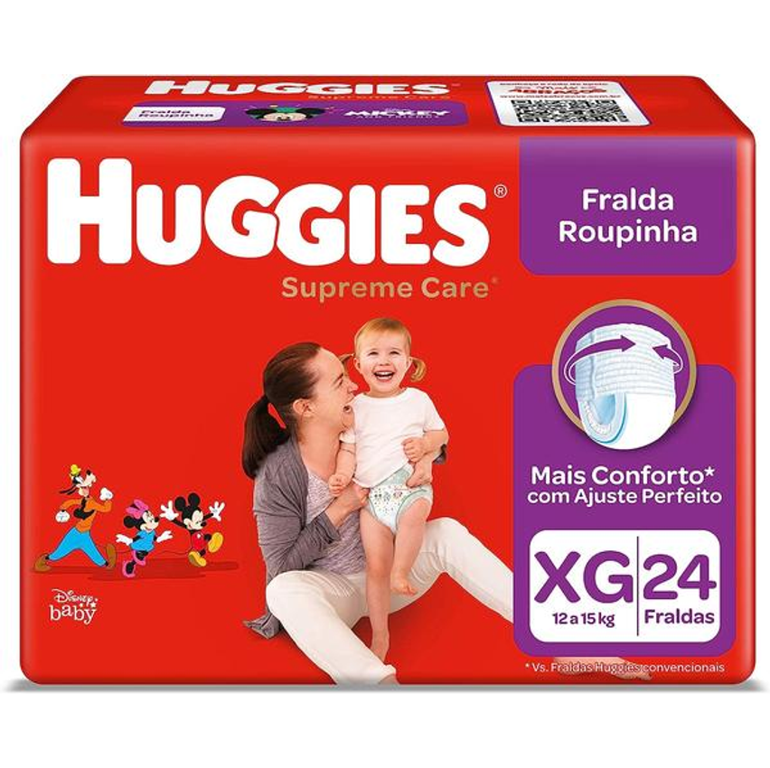 Fralda Huggies Supreme Care Roupinha Xg - 24 Fraldas