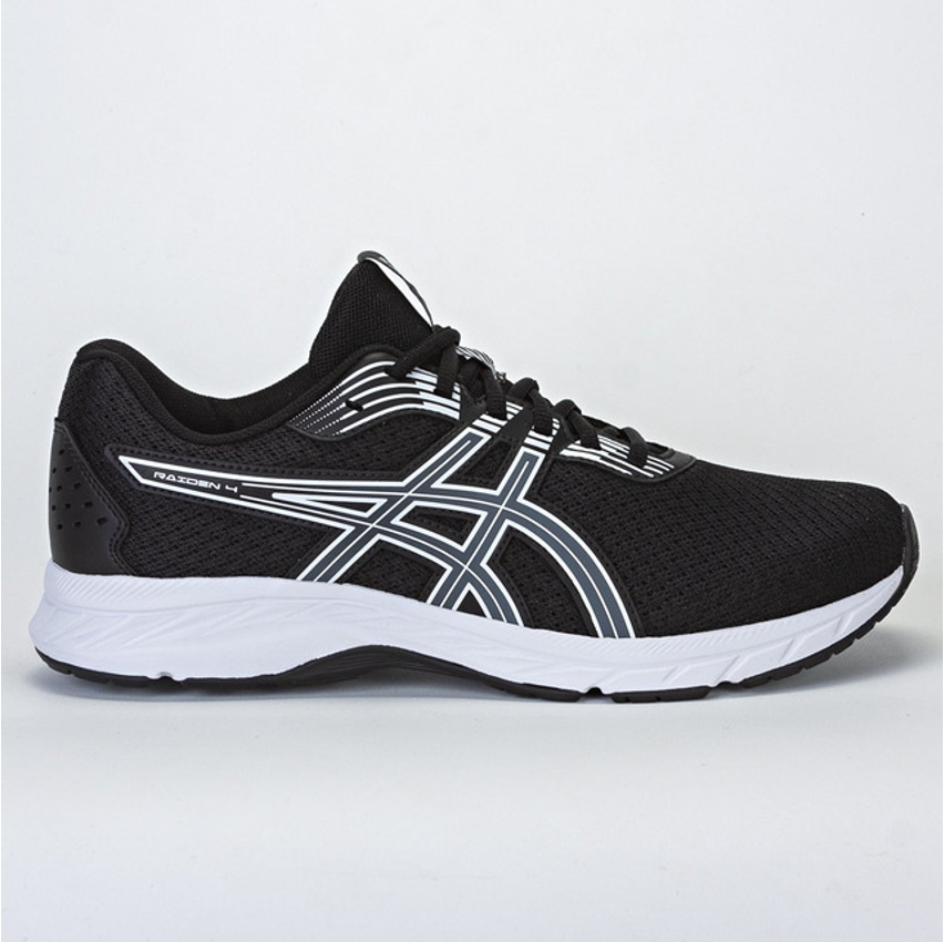 Tênis Asics Raiden 4 Masculino Caminhada Preto/branco