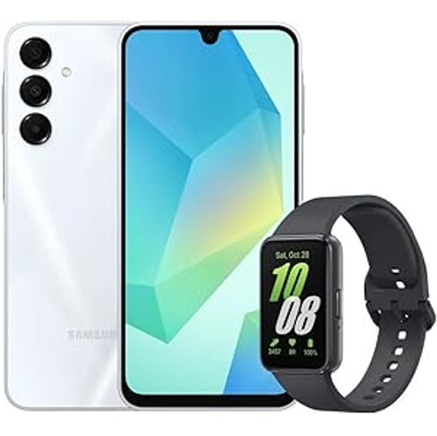 Samsung Combo A16 5G 128GB - Cinza + Galaxy Fit3 - Grafite