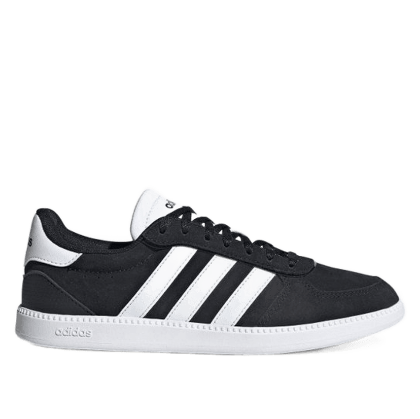 Tênis Adidas Breaknet Sleek Suede Feminino - Preto+Branco