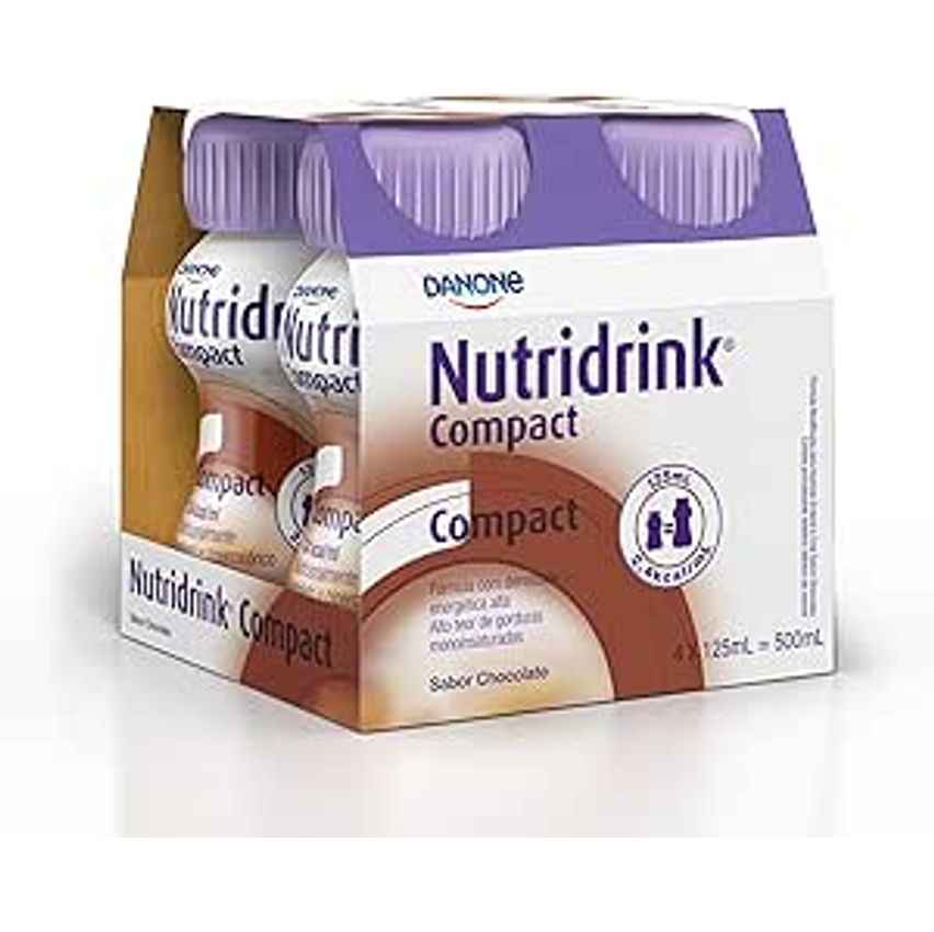 Danone Nutricia Nutridrink Compact Chocolate Com 4 Unidades De 125Ml