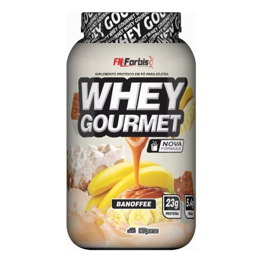 Suplemento Em Pó Fn Forbis Whey Gourmet Proteínas Sabor Banoffee