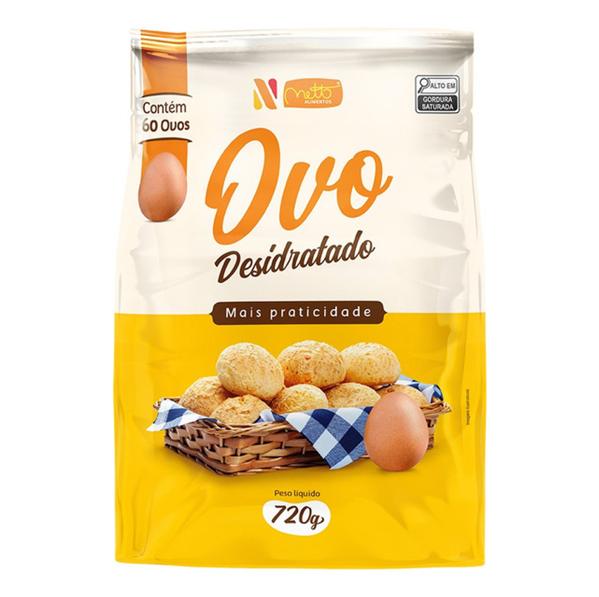 Ovo Desidratado - 720g (60 Ovos) Netto Alimentos