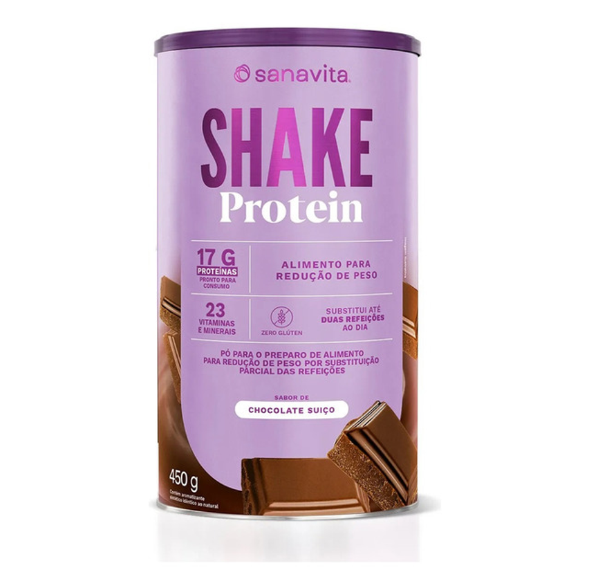 Shake Protein Sanavita 450g - Para Redução De Peso