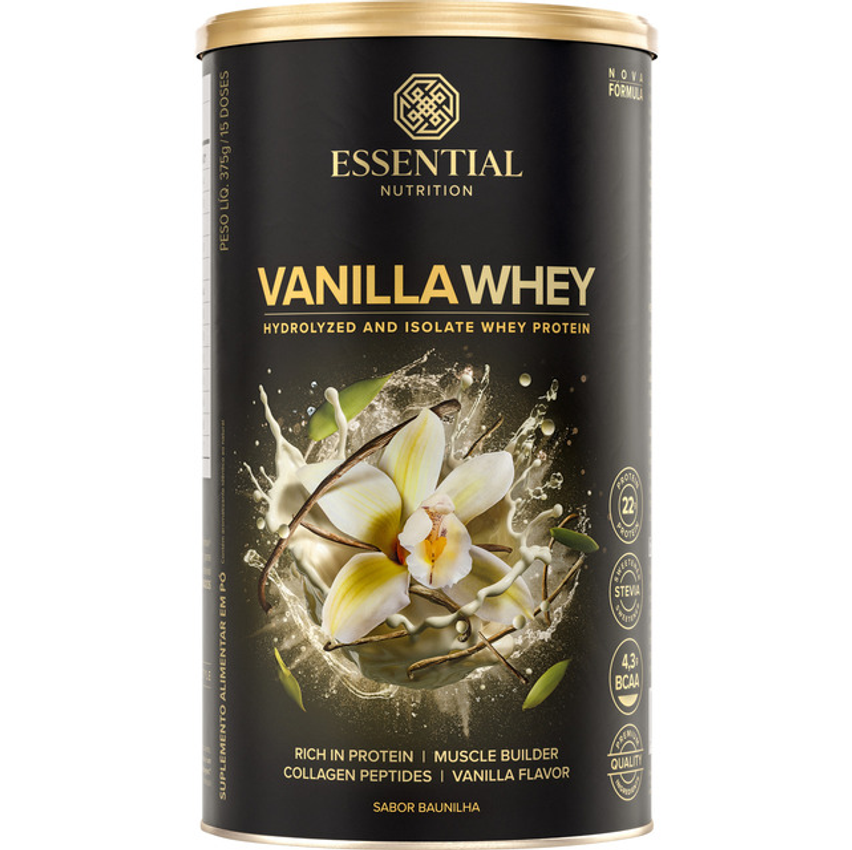 Vanilla Whey 450g - Essential Nutrition Whey Protein Isolado