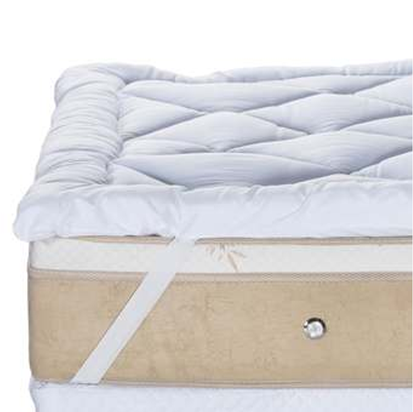 Pillow Top 400 Fios Toque de Plumas Casa Dona (Casal)