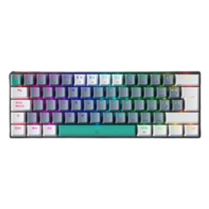 Teclado Mecânico Gamer Machenike K500-b61, Rgb, Switch Huano Brown, Cinza - Mac-k500-b61gbr-ww