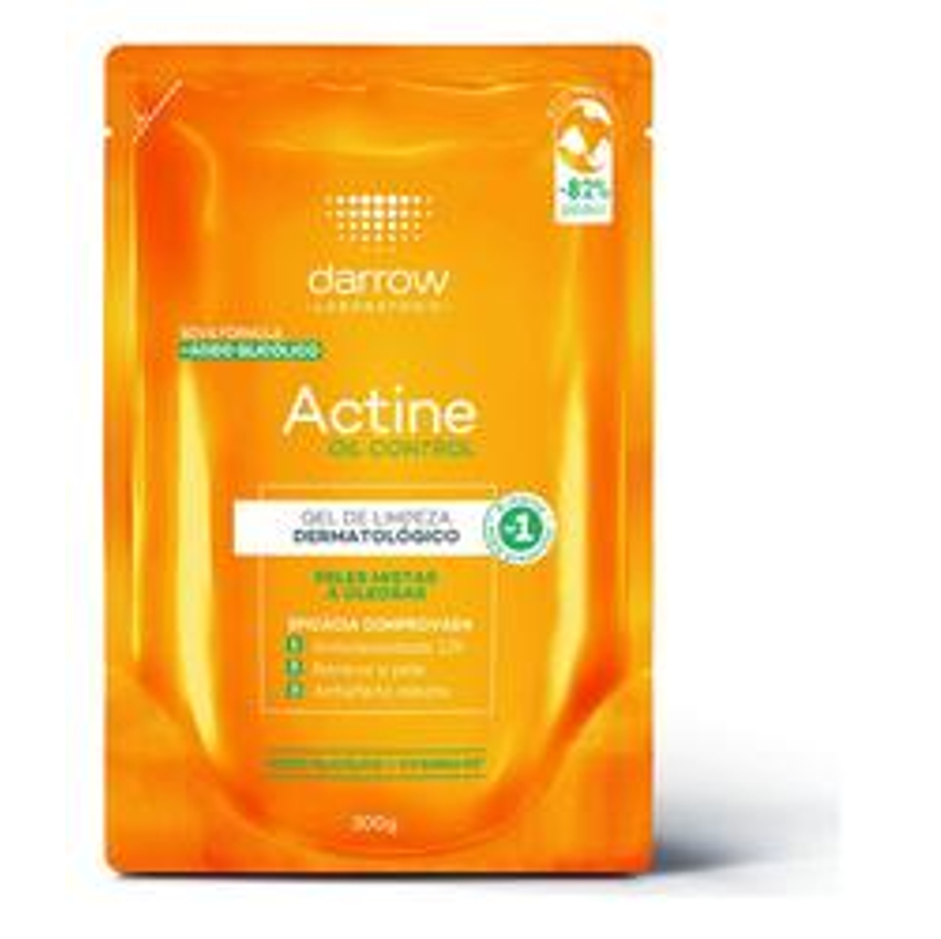 Gel De Limpeza Actine Oil Control Em Refil 300g Darrow Tipo De Pele Oleosa