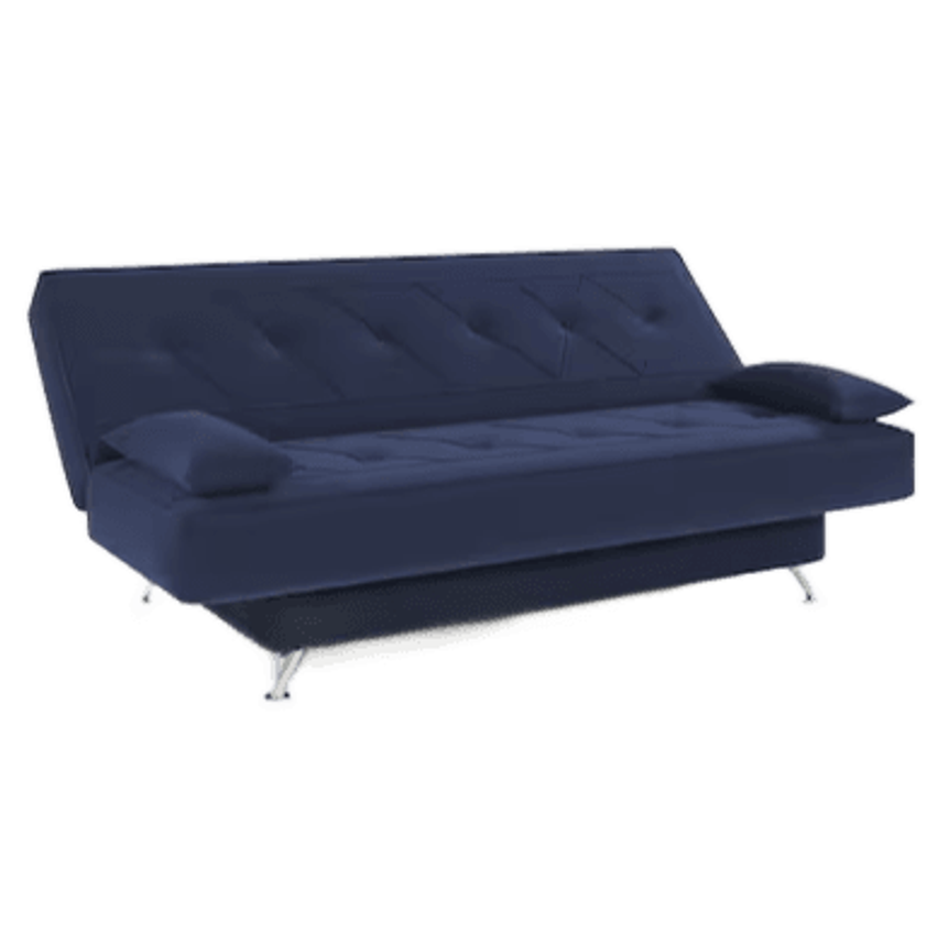 Sofá Cama 1,80m Isabel Suede Azul Adonai Estofados - Azul Marinho