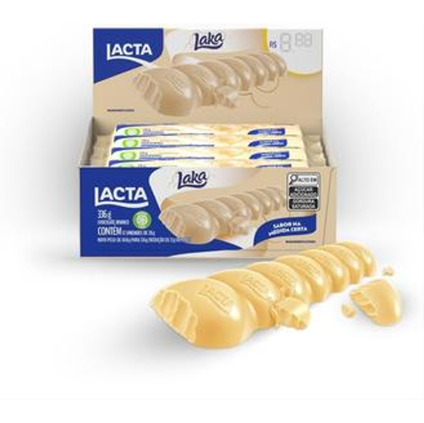 Chocolate Lacta Laka Com 12 Unidades De 28g