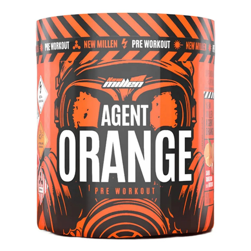 Pré Treino Agent Orange 250g New Millen Sabor Pink Lemonade