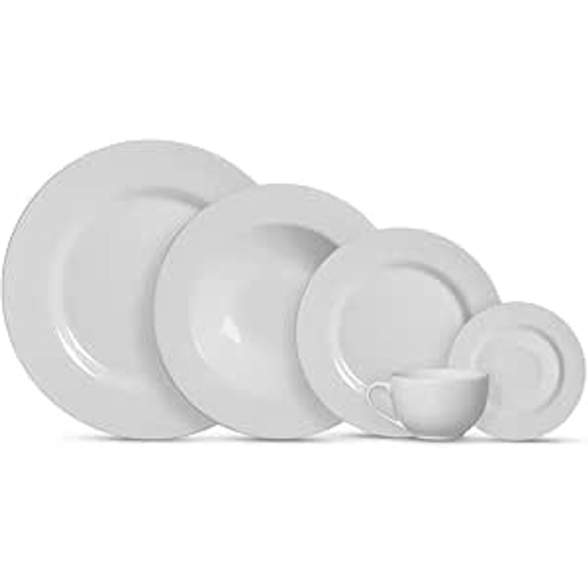 Aparelho de Jantar 20 pçs Branco Liso Alleanza