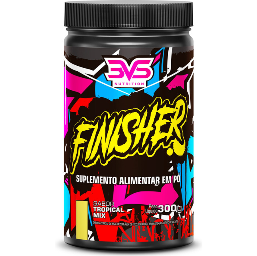 Pós Treino / Intra Treino Finisher 300g - Sabor: Tropical Mix - Fórmula Exclusiva Com 7 Ingredientes Que Auxiliam Na Recuperação Pós Treino Amino Energy