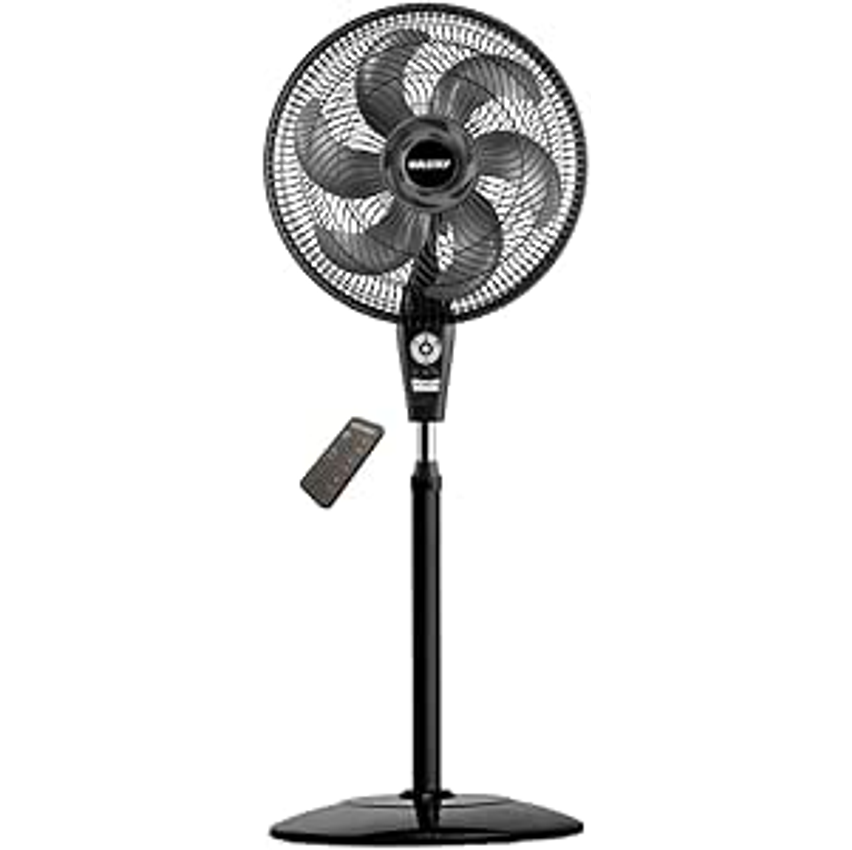 Ventilador de Coluna Mallory Air Timer TS+ Com Controle Remoto 126W, Silencioso, Com Hélice de 6 pás, Auto desligamento programável de até 7 horas - PR-GR - 127V
