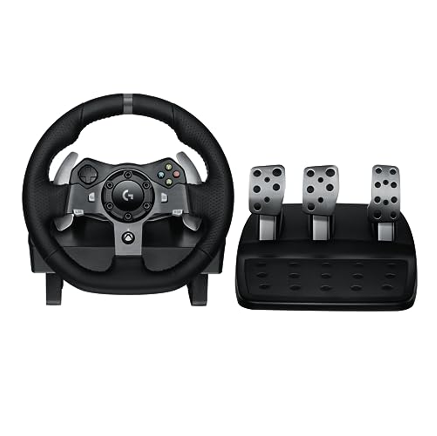 Volante Logitech G920 Driving Force e Pedais com Force Feedback para Xbox Series X|S, Xbox One, PC, Mac