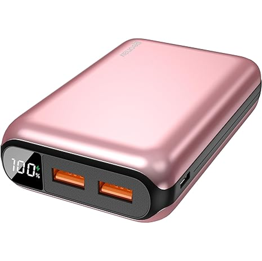 Geonav Power Bank, Carregador Portátil Universal 20.000mAh, USB-A (até 18W) + USB-C (até 20W), Compacto, Carregamento Rápido, Pass Through, Led Indicador de Bateria, PB20K20WSG, Cinza espacial