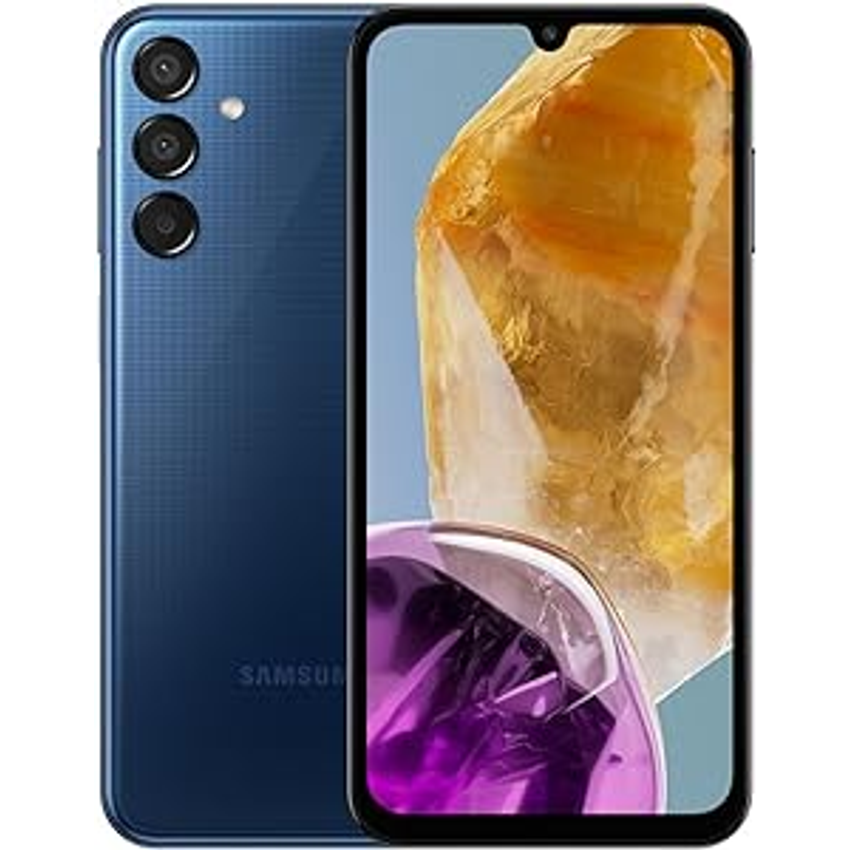 Smartphone Samsung Galaxy M15 5G, 6.000mAh, Câmera Tripla até 50MP, 128GB (Azul Escuro)